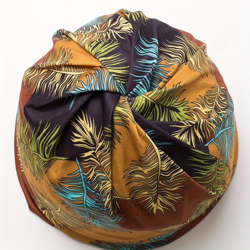 Print Pullover Cap Dual Use Stacking Cap For Men And Women