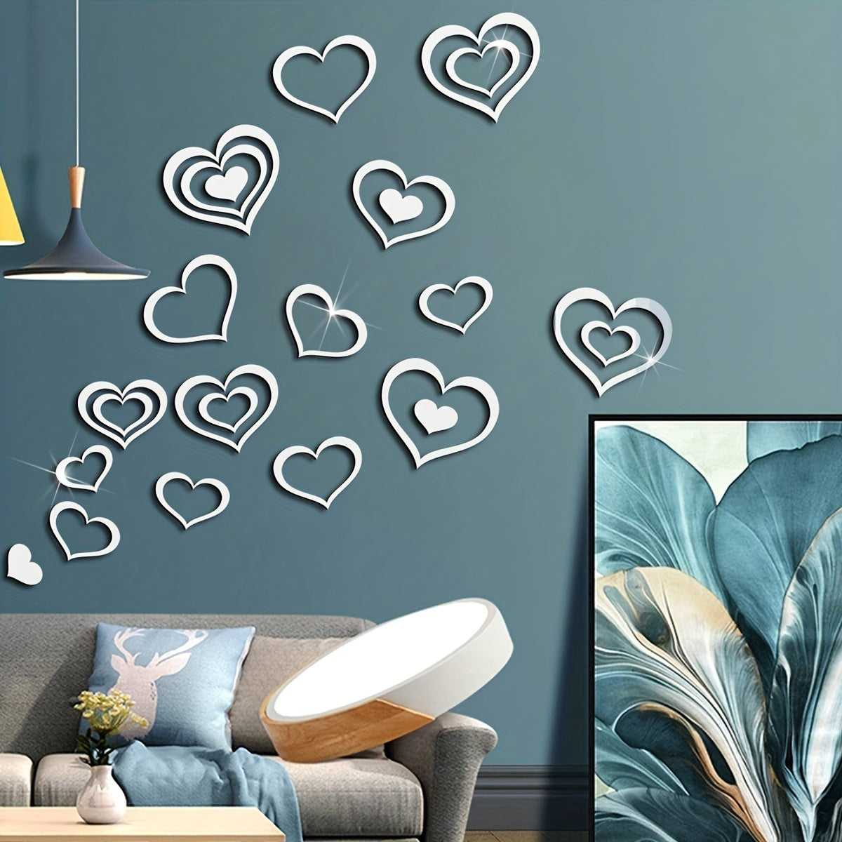 Cartoon Swans Stars Acrylic Wall Stickers - Kids Rooms Decor