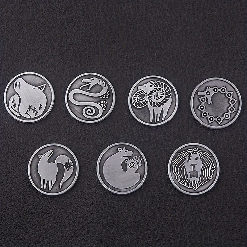 Alloy Coin Keychain Protagonist Tattoo Memorial Coin Key Chain Collect