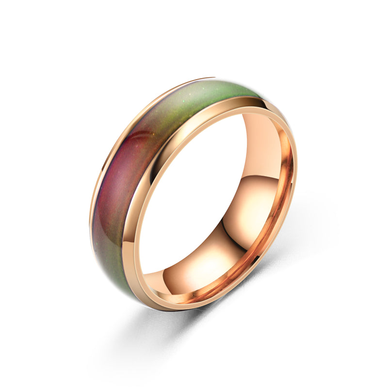 1pc Stainless Steel Couple's Changing Ring