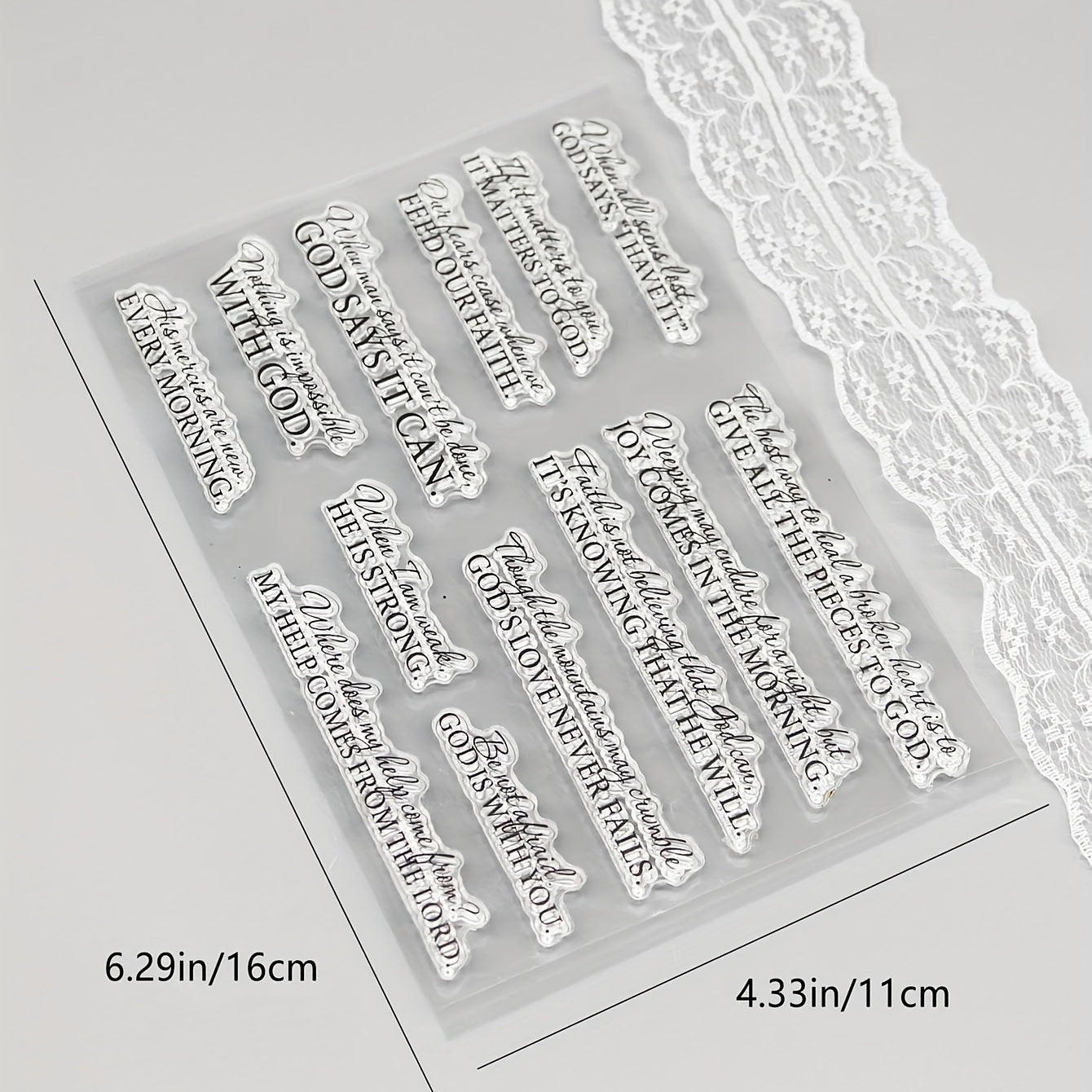 1pc Cute Transparent Stickers for DIY Scrapbooking