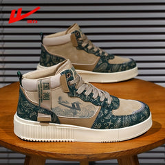 Men's High Top Casual Shoes Outdoor Walking Sneakers