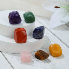 14Pcs Natural Pointed Quartz Crystal Chakra Stones Healing Crystals
