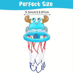 Kids Bathtub Basketball Hoop Set with 3 Balls