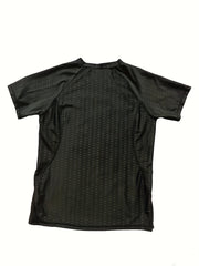 Men's Mesh Sun Protection Short Sleeve T-shirt for Surf Diving Snorkeling