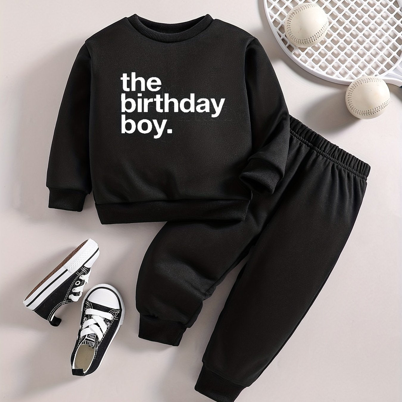 Baby Boy Casual Outfit The Birthday Boys Sweatshirt Pants Set