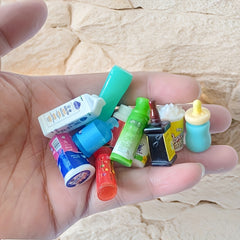 5pcs Shampoo & Conditioner Bottles Set Travel Size Mini House Accessories