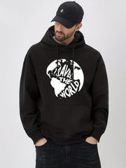 Travel The World Print Hoodie Hoodies For Men