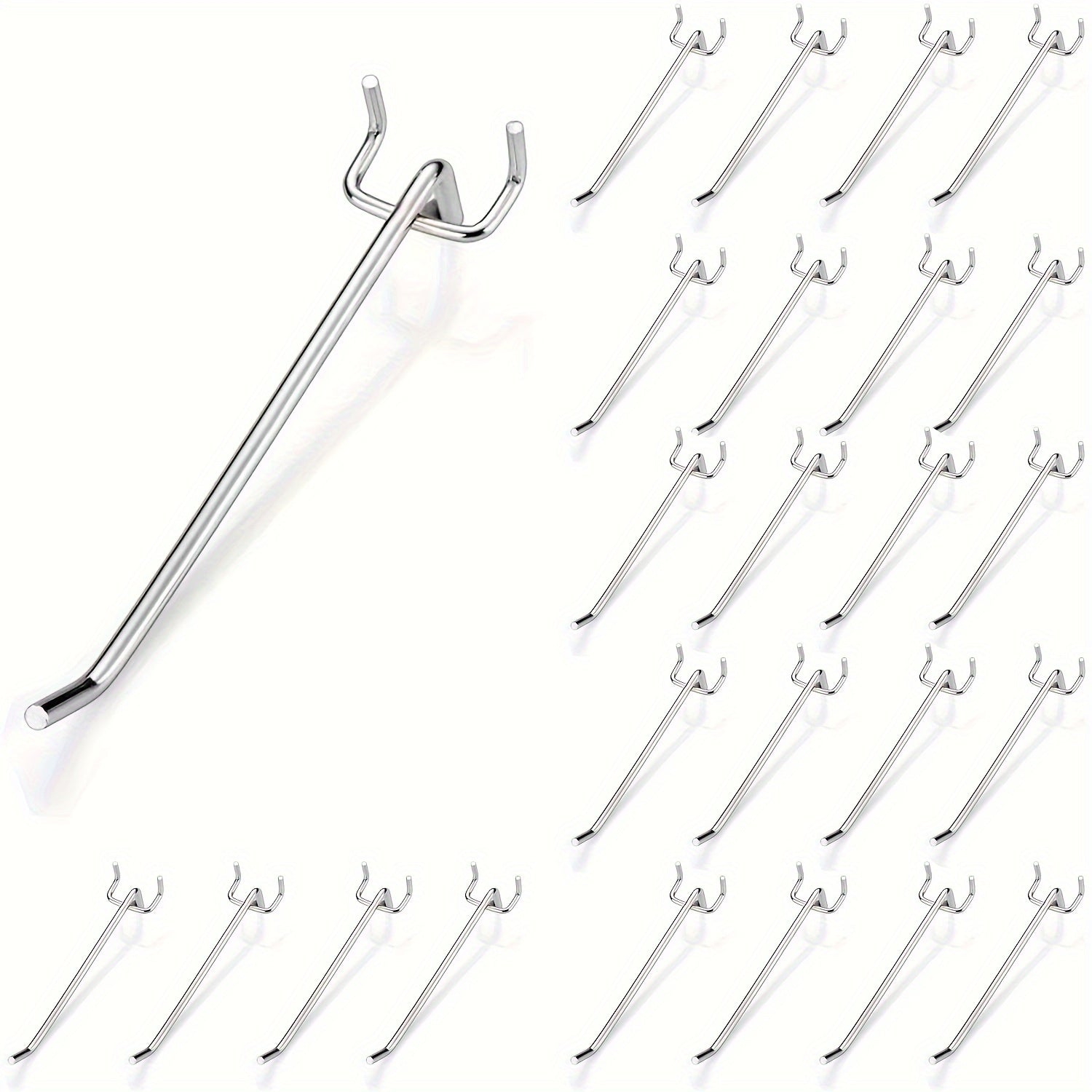25pcs Pegboard Hooks Pegboard Accessories for Garage Organization