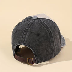 Skull Wing Print Baseball Cap Vintage Washed Distressed Ripped Dad Hats