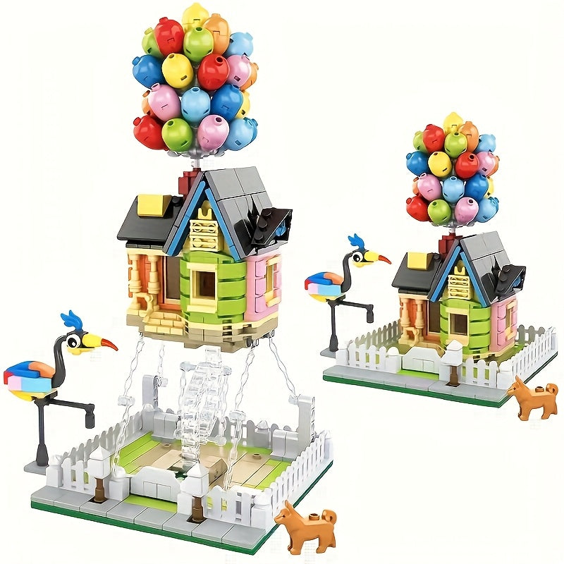 1000pcs Balloon Small House Building Blocks Set