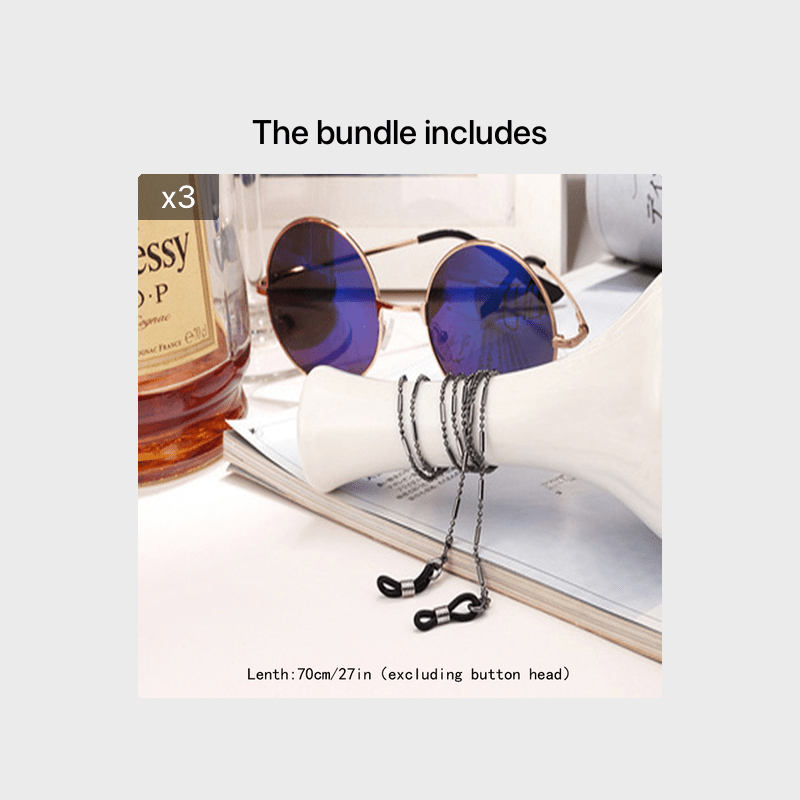 Metal Glasses Chain Lanyard Reading Eyeglass Chain Sunglasses Face Mask Hanging