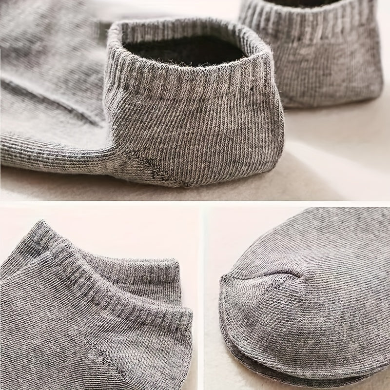 10 Pairs Men's Women's Low Cut Socks Breathable Comfortable for Spring