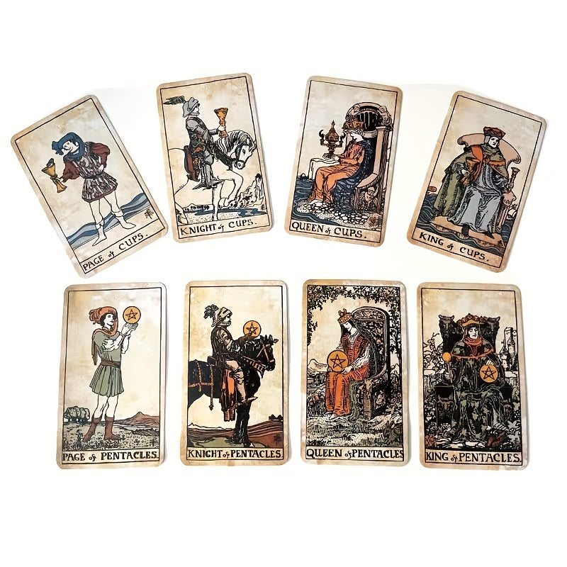 Vintage Elegance Classic Tarot Cards For Beginners - Desk/Board Card Collection