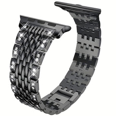 Metal Rhinestone Bracelet Band for I Watch 5 4 3 42mm 46mm Pro Active 2