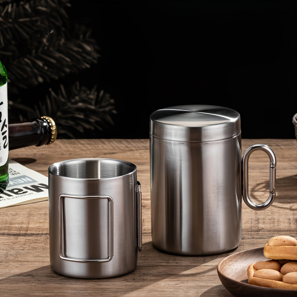 Portable Stainless Steel Water Cup - 200ml/300ml/400ml