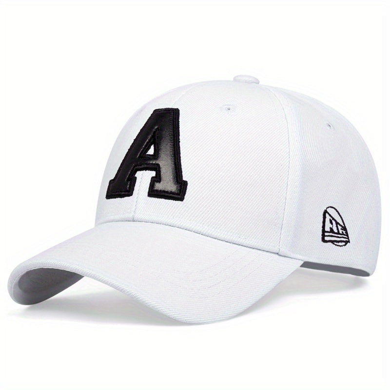 A Patch Baseball Cap Unisex Solid Sports Dad Hats Casual Couple Sun Hats
