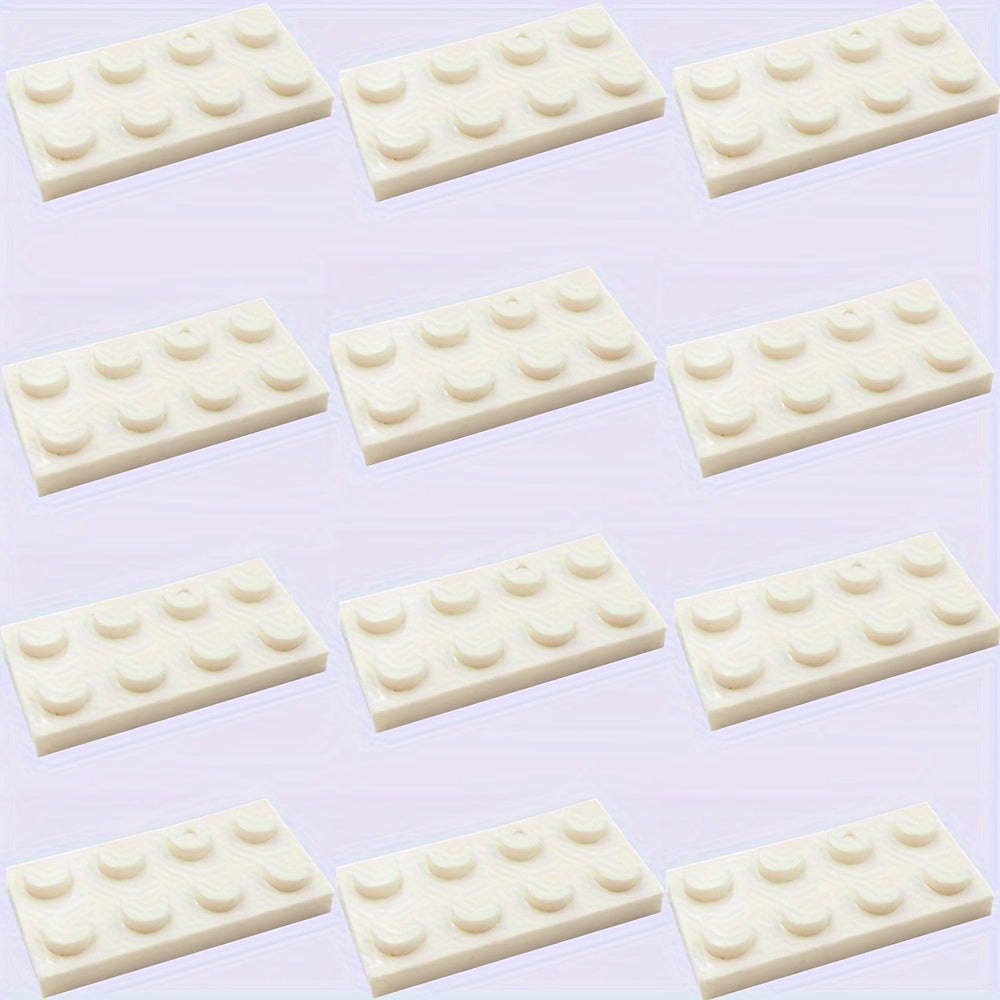 12 Set 2x4 Short Bricks in 15 Colors for DIY Architectural Scenery