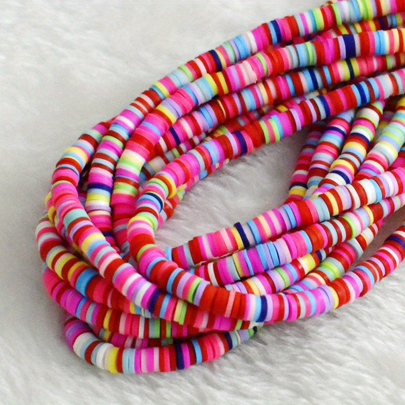 7mm Soft Ceramic Beads for Bracelets Necklaces Mixed Women's Accessories