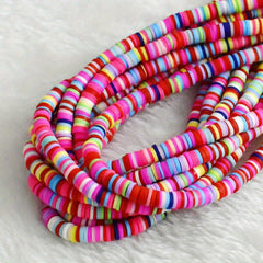 7mm Soft Ceramic Beads for Bracelets Necklaces Mixed Women's Accessories