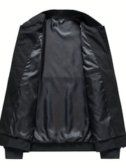 Men's Casual Baseball Collar Jacket Coat For Spring Fall