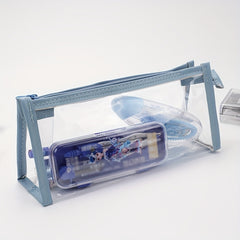 Clear Transparent Marker Pouch with Zipper for Stationery and Makeup