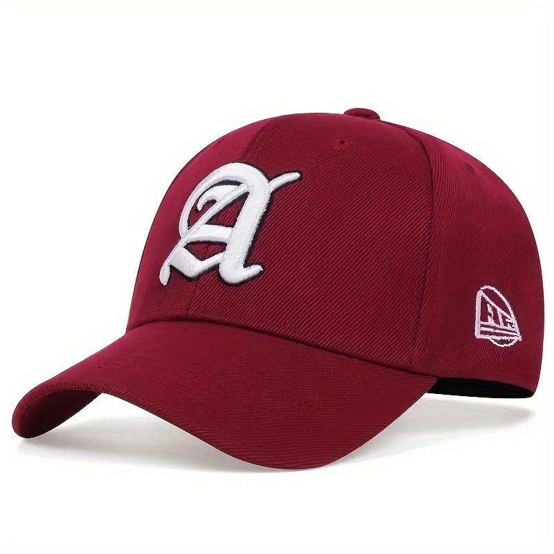 Gothic A Embroidery Baseball Cap Unisex Sun Hats Lightweight Dad Hat