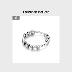 10 Beads Rotating Anxiety Ring for Couples Stress Relief