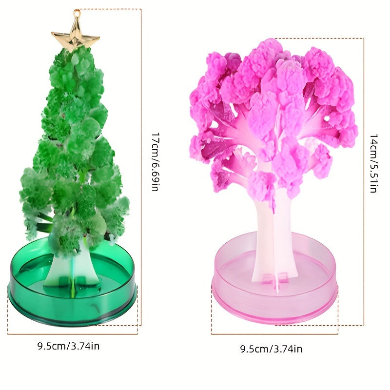 Paper Christmas Tree Blooming Crystallization Experiment