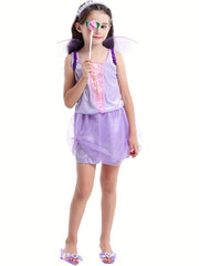 Girl's Princess Dress Sleeveless Tulle Halloween Party Costume