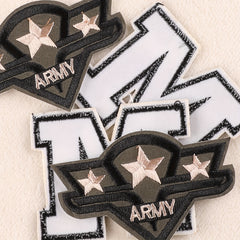 5pcs Men's Camouflage Patch Embroidered Badge DIY Brooch Costume Decoration