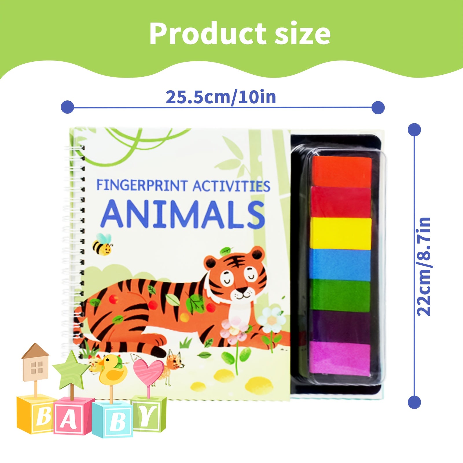 Colorful Finger Painting Book for Kids