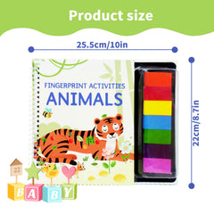 Colorful Finger Painting Book for Kids