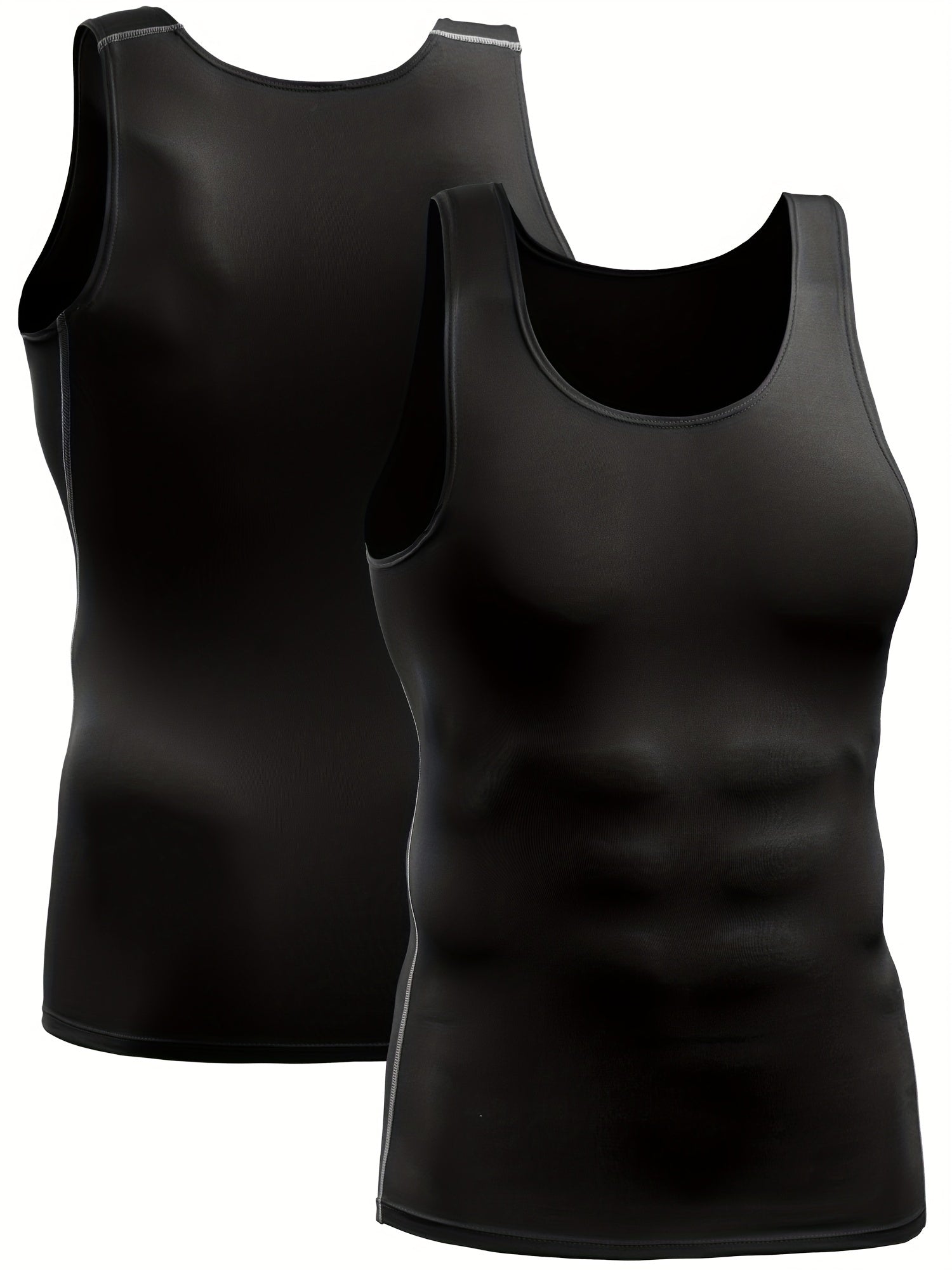 Men's Compression Tank Top Quick Dry High Stretch Sleeveless Shirt M