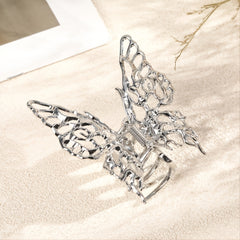 Hollow Butterfly Chignon Hair Clip Strong Hold Grip Hair Jaw Clip