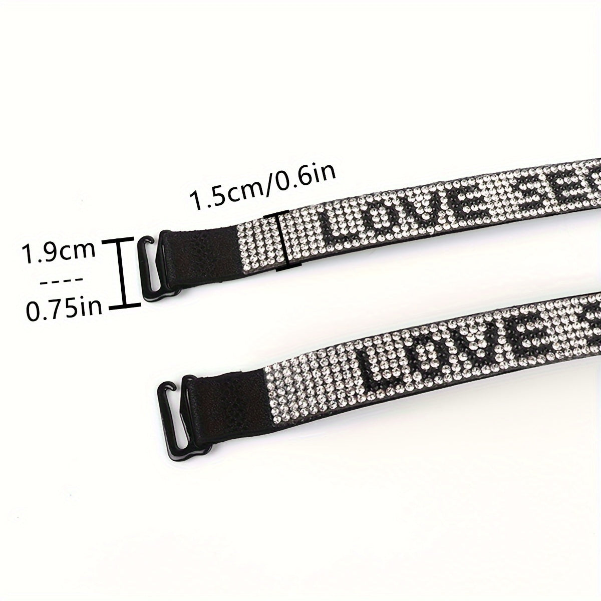 Sparkling Rhinestone Bra Straps for Women