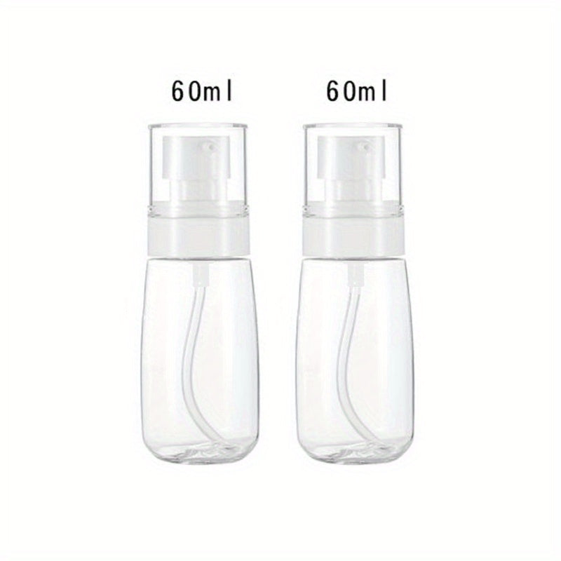 2pcs Spray Water Bottle Hair Mister 60ml 30ml Fine Mist Stylist Sprayers Clear