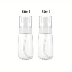 2pcs Spray Water Bottle Hair Mister 60ml 30ml Fine Mist Stylist Sprayers Clear