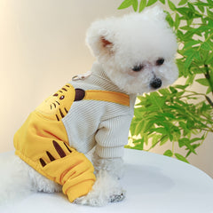 Corduroy Jumpsuit for Small Dogs Puppy Overalls Classic Outfit