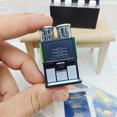 Mini Espresso Machine Green Accents High Plastic