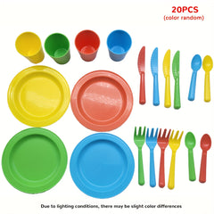 26pcs Toy Kitchen Utensils Set Durable and Safe for Role Playing Games