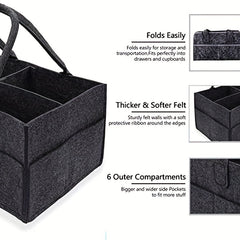 Felt Diaper Bag Cosmetic Handbag Baby Diaper Handbag Mummy Felt Storage Bag