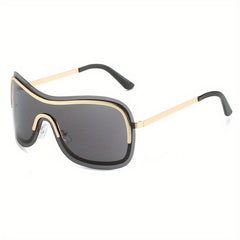 Y2K Metal Frame Gradient Sunglasses UV400