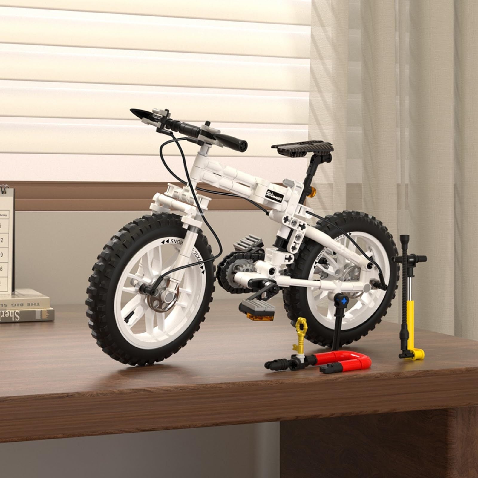 DIY Mountain Bike Building Blocks Set Educational Model Kit