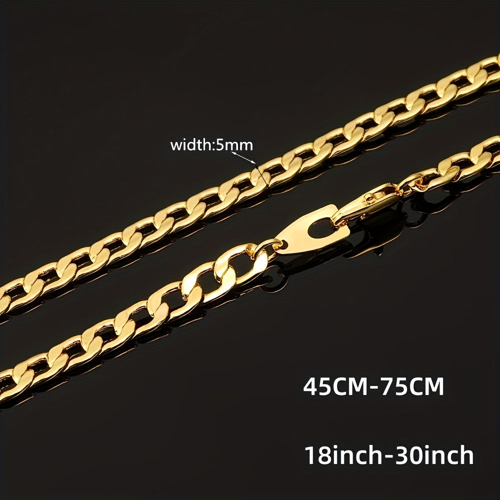 Gold Necklace For Men Women