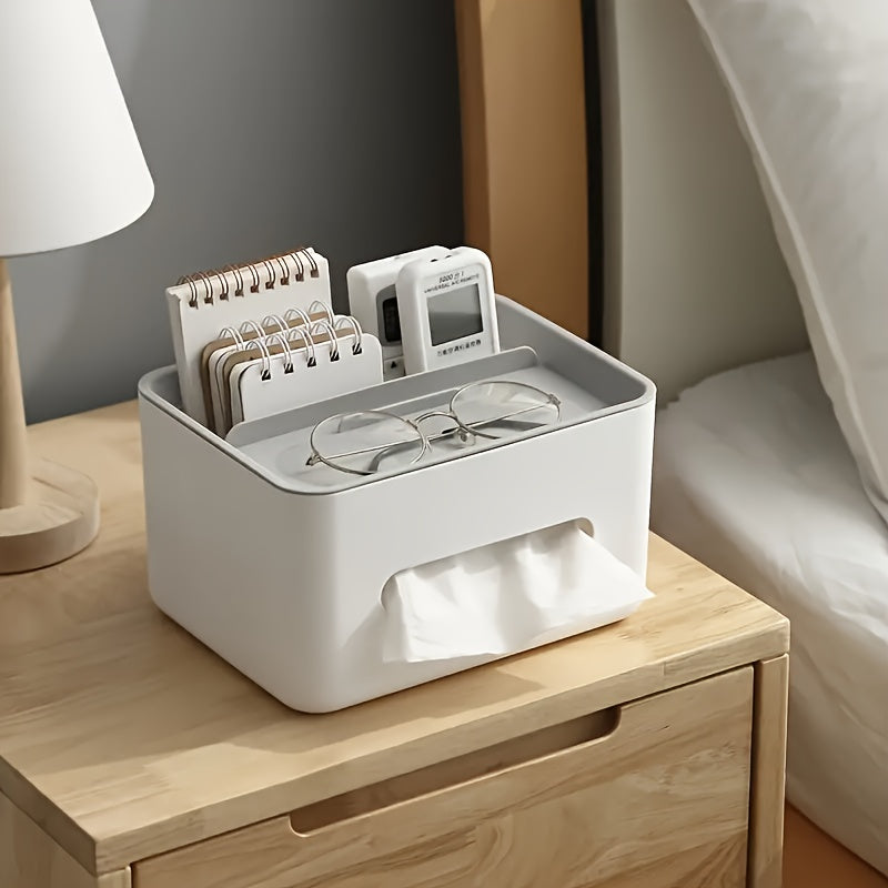 Desktop Storage Box Tissue Box Drawer Paper Box Remote Control Organizer