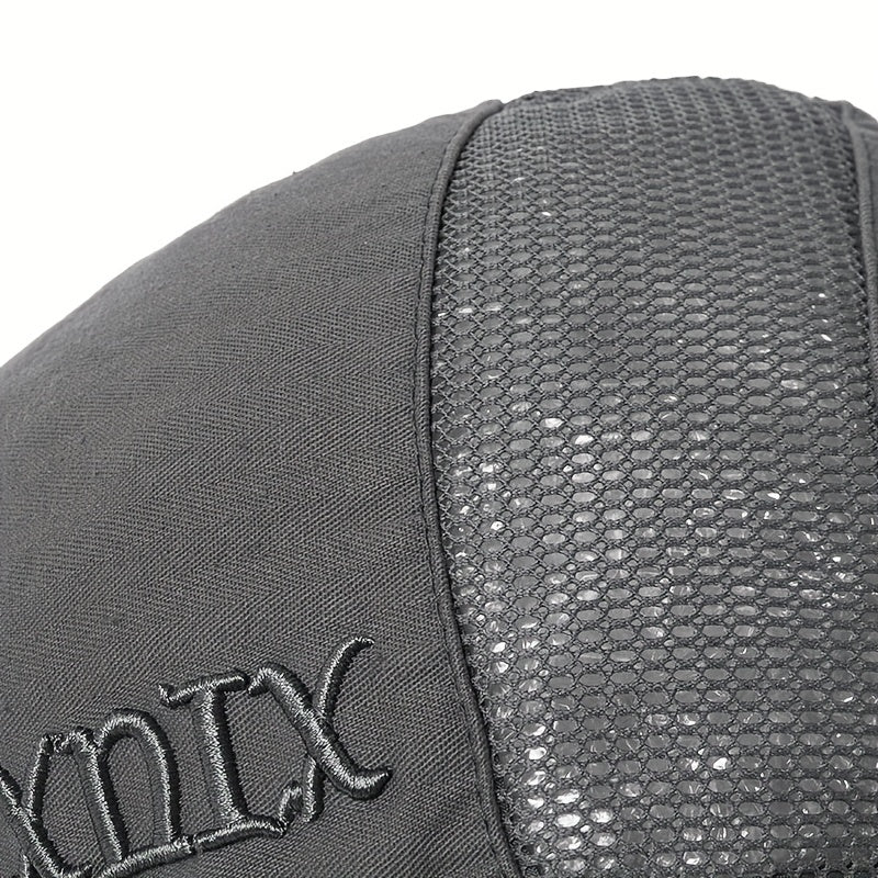 Men's Summer Beret Mesh Cap Sun Visor Flat Cap Adjustable Newsboy Cap