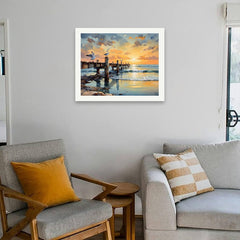 Sunset by the Pier Paint by Numbers Kit for Adults