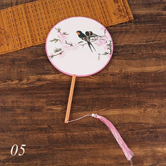 Chinese Style Round Fan Dance Accessories Ancient Palace Fan
