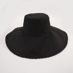Solid Lightweight Bucket Hat Reversible Wide Brim Sun Hats